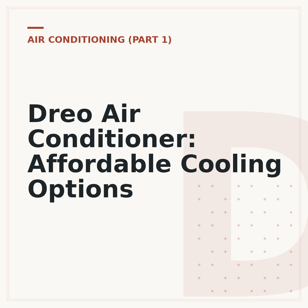 Dreo Air Conditioner: Affordable Cooling Options