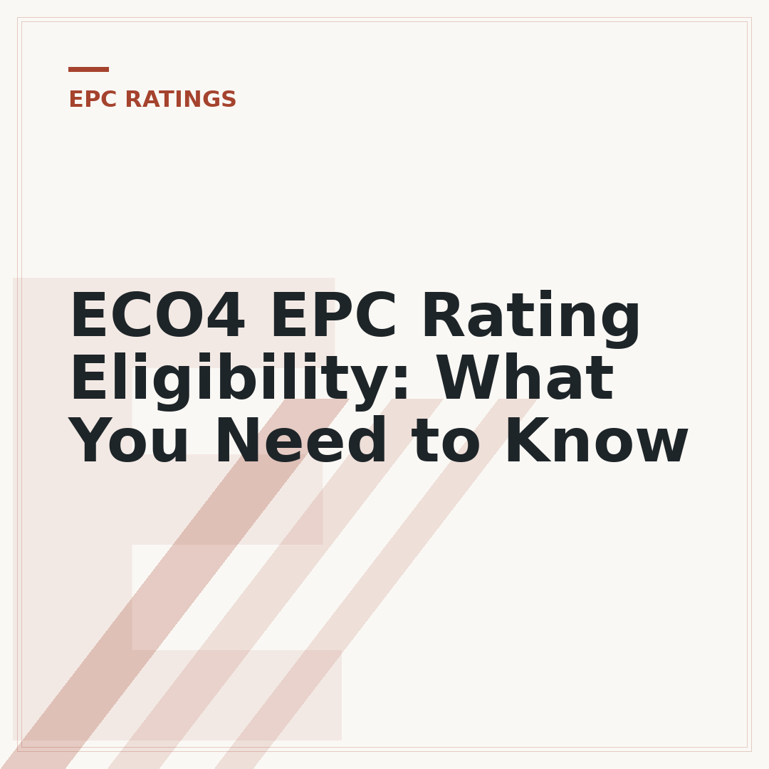 ECO4 EPC Rating Eligibility: What You Need to Know