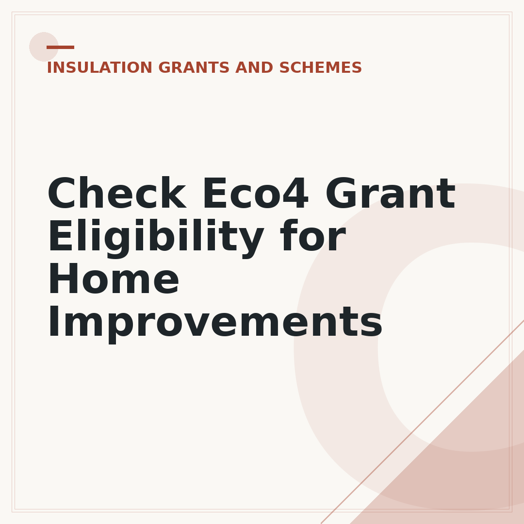 Check Eco4 Grant Eligibility for Home Improvements