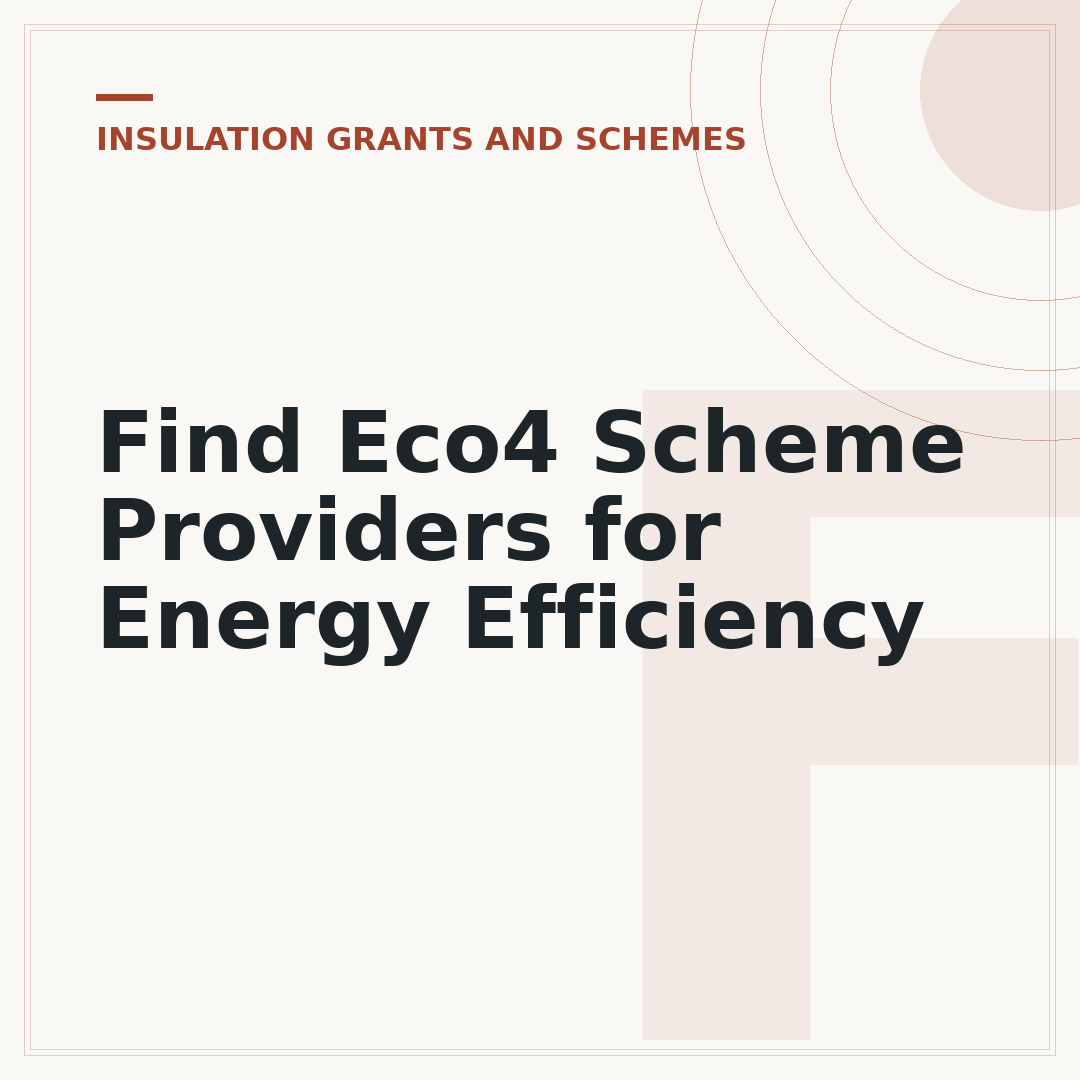 Find Eco4 Scheme Providers for Energy Efficiency