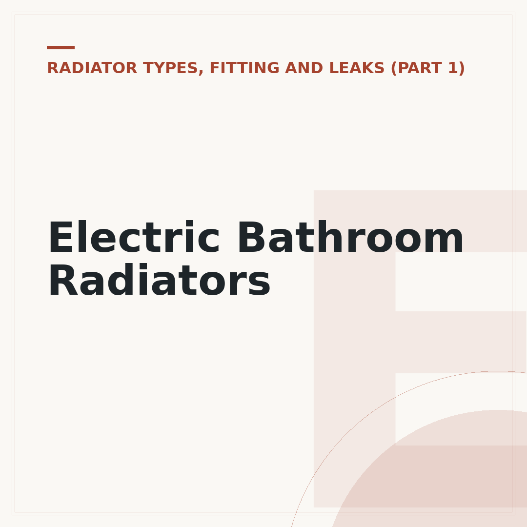 Electric Bathroom Radiators