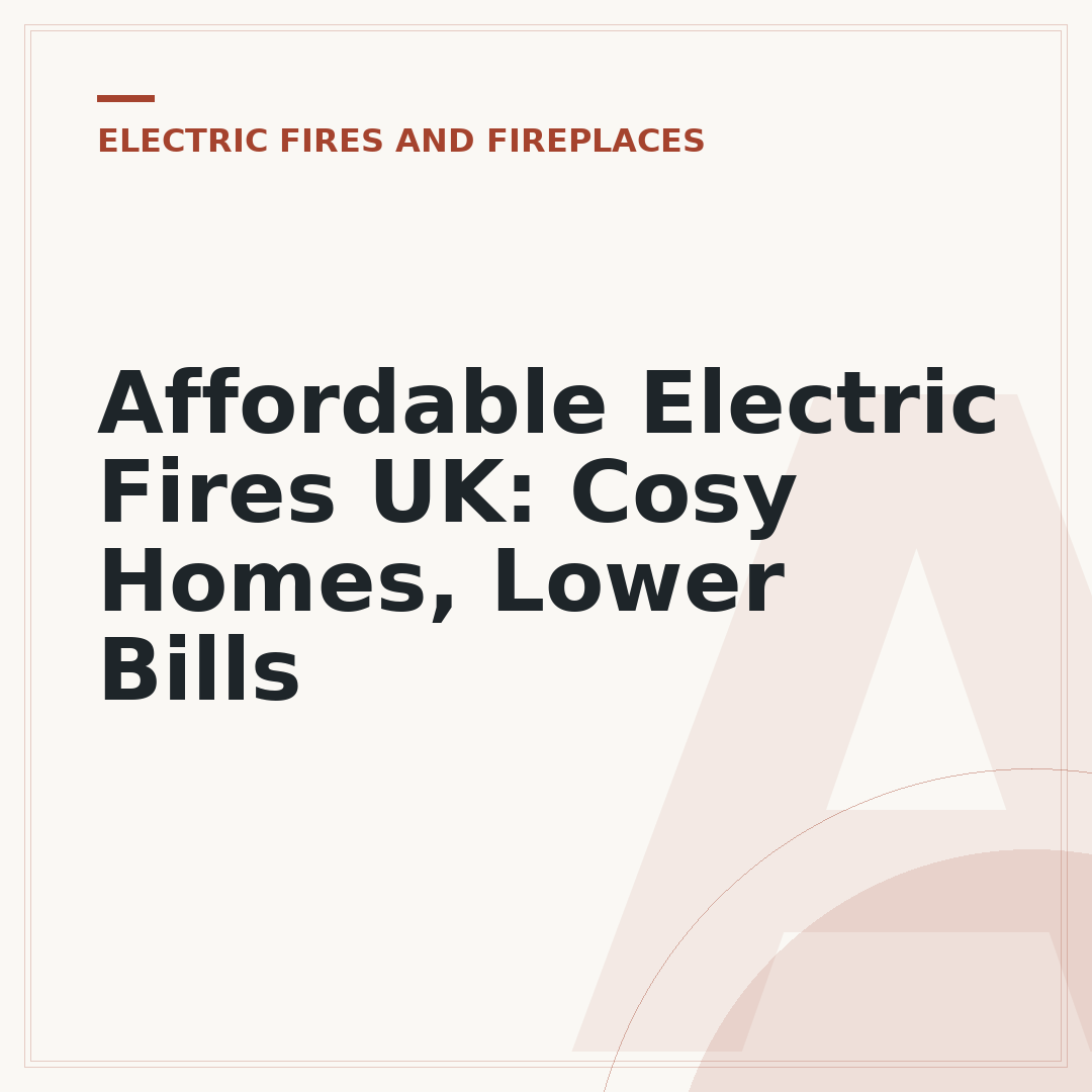 Affordable Electric Fires UK: Cosy Homes, Lower Bills