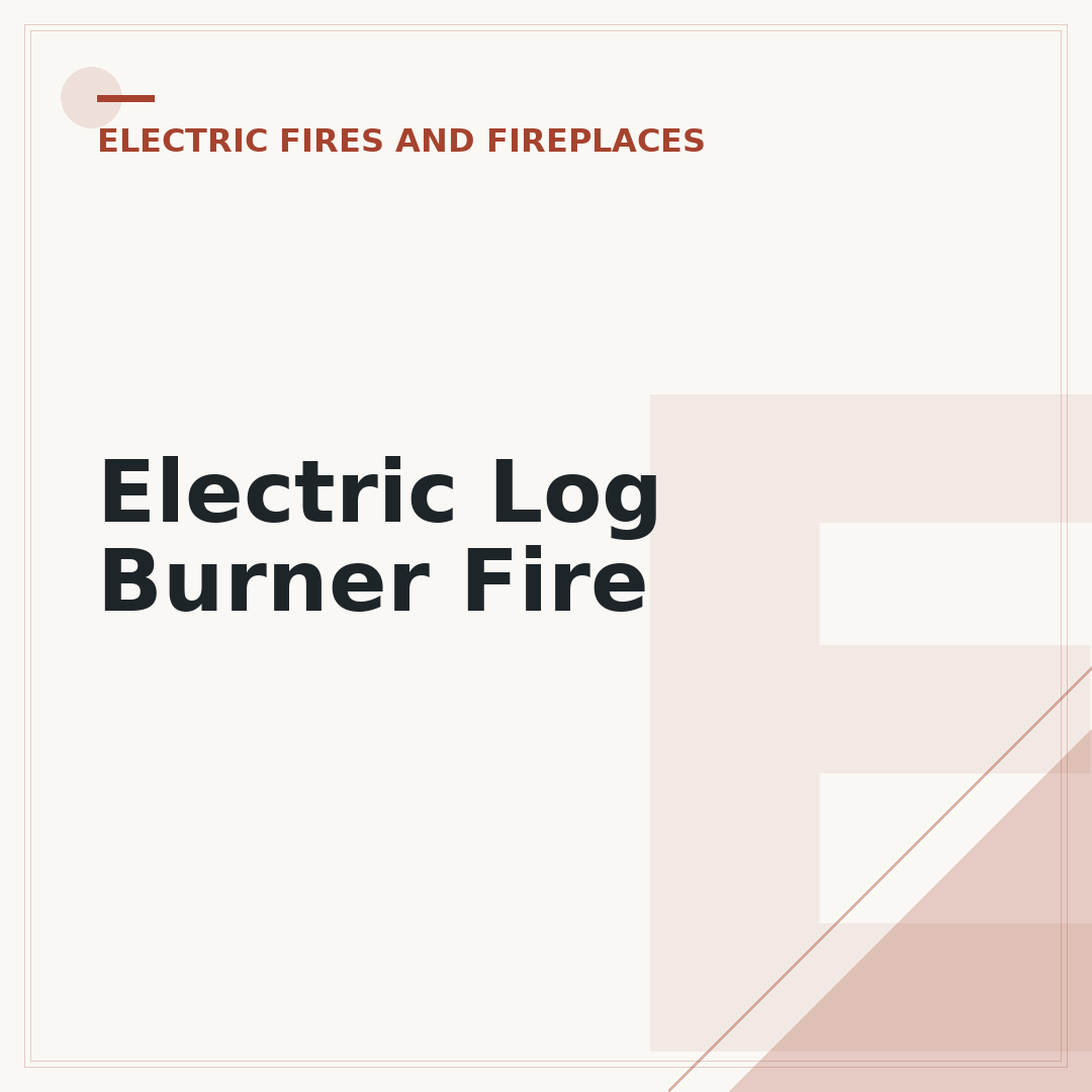 Electric Log Burner Fire