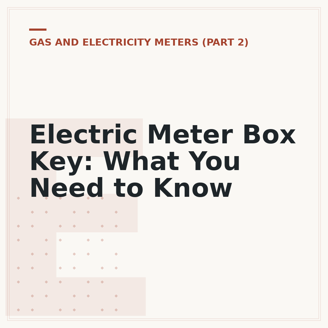 Electric Meter Box Key: What You Need to Know