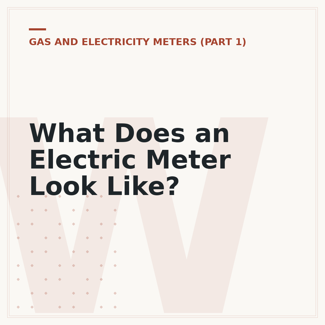 What Does an Electric Meter Look Like?