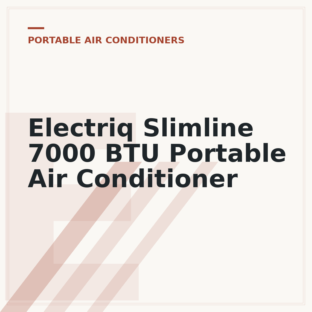 Electriq Slimline 7000 BTU Portable Air Conditioner
