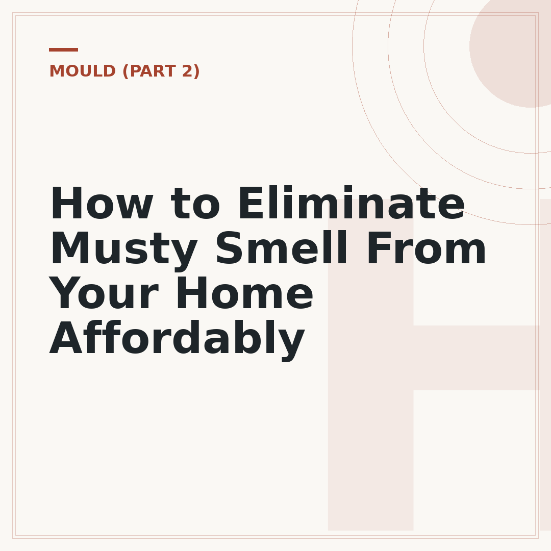 How to Eliminate Musty Smell From Your Home Affordably