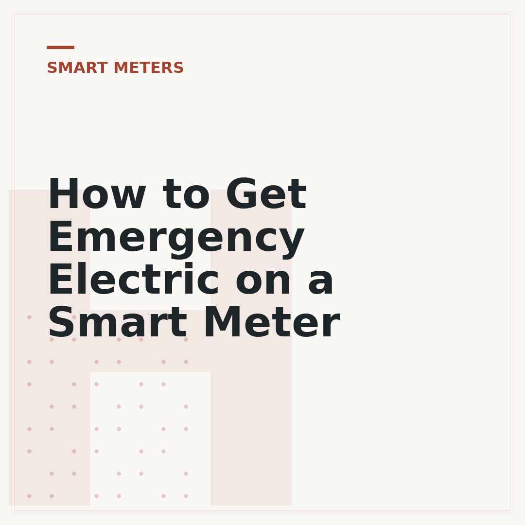 How to Get Emergency Electric on a Smart Meter