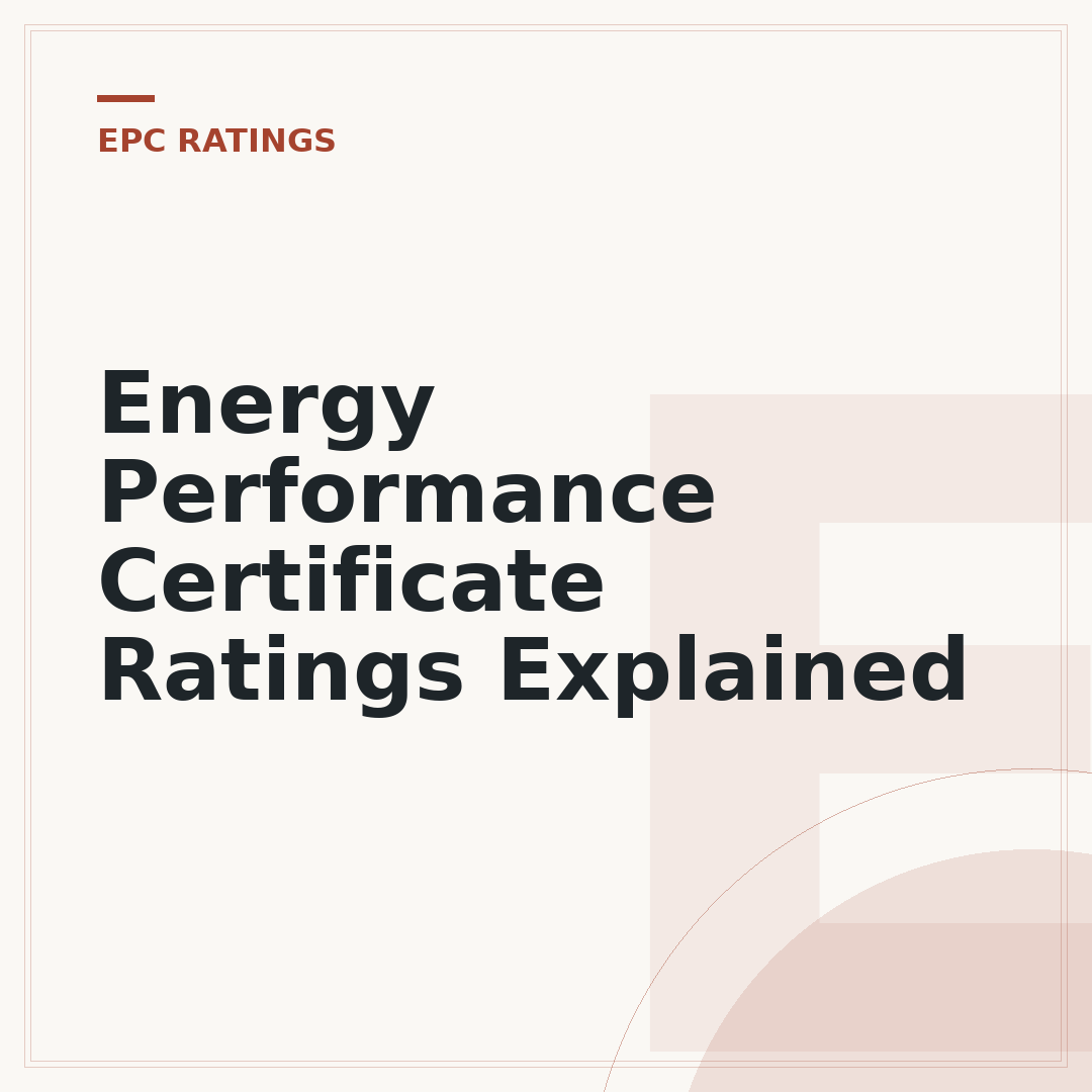 Energy Performance Certificate Ratings Explained