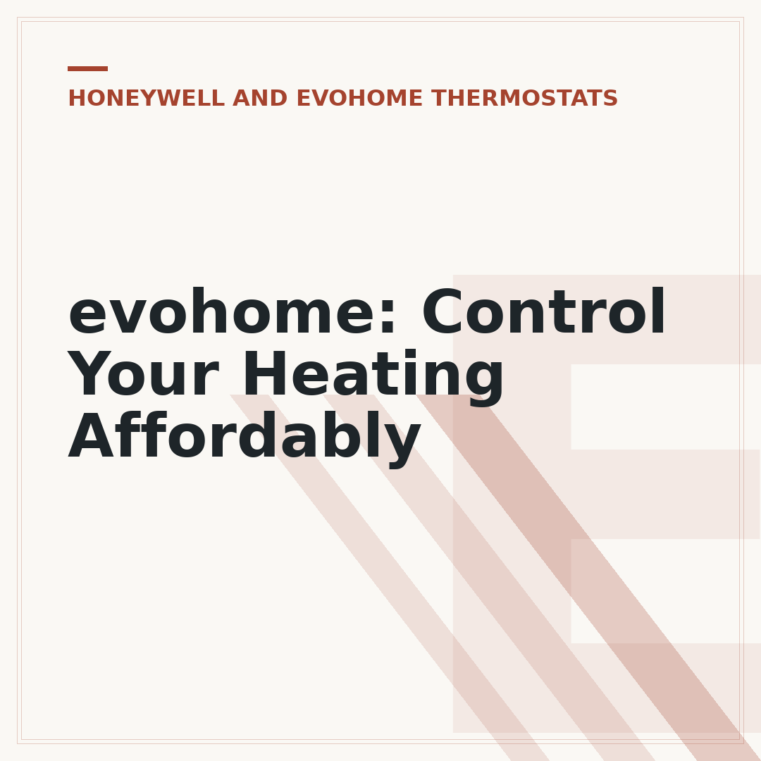 evohome: Control Your Heating Affordably