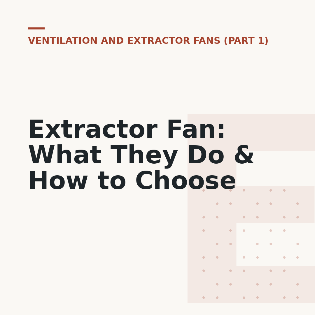 Extractor Fan: What They Do & How to Choose