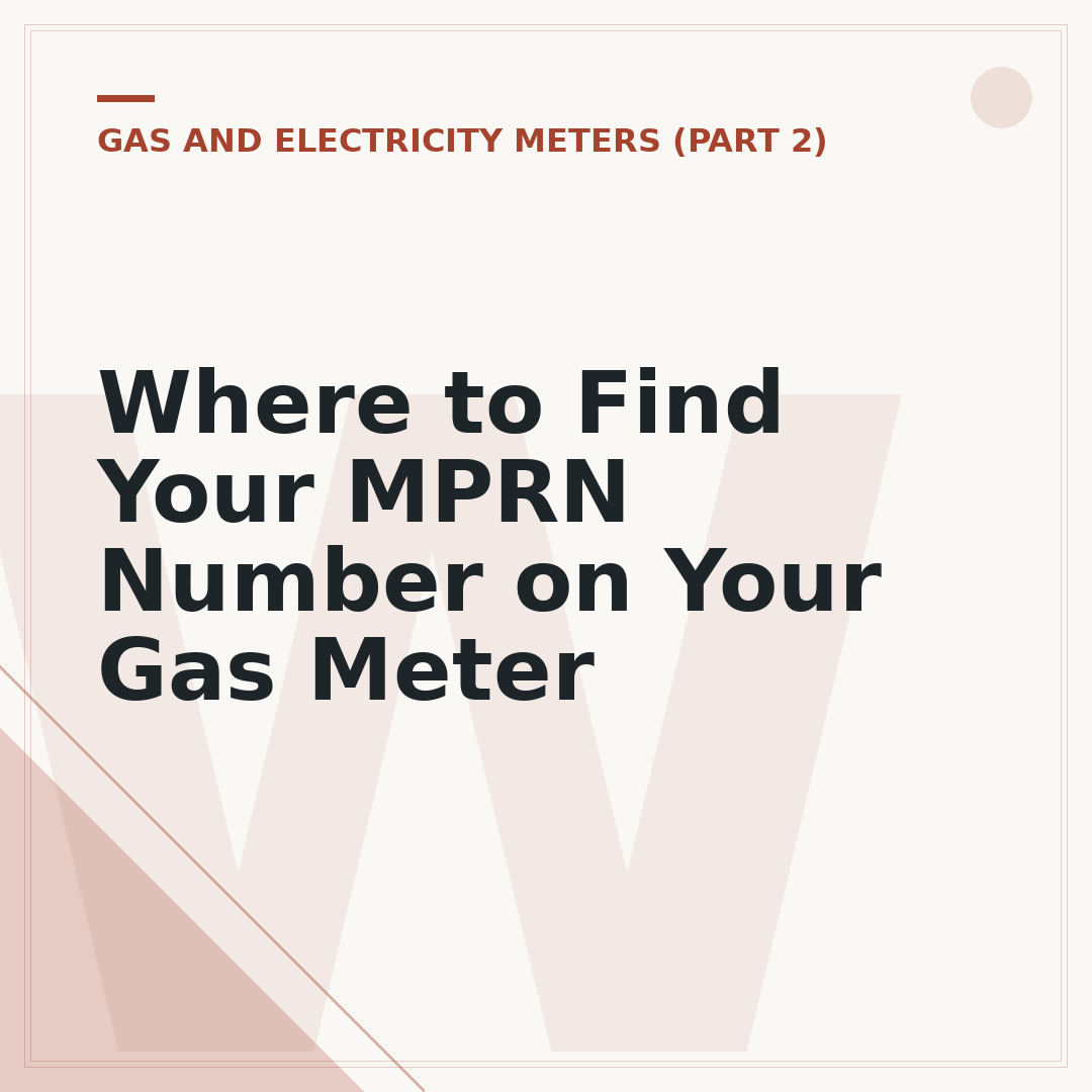 Where to Find Your MPRN Number on Your Gas Meter