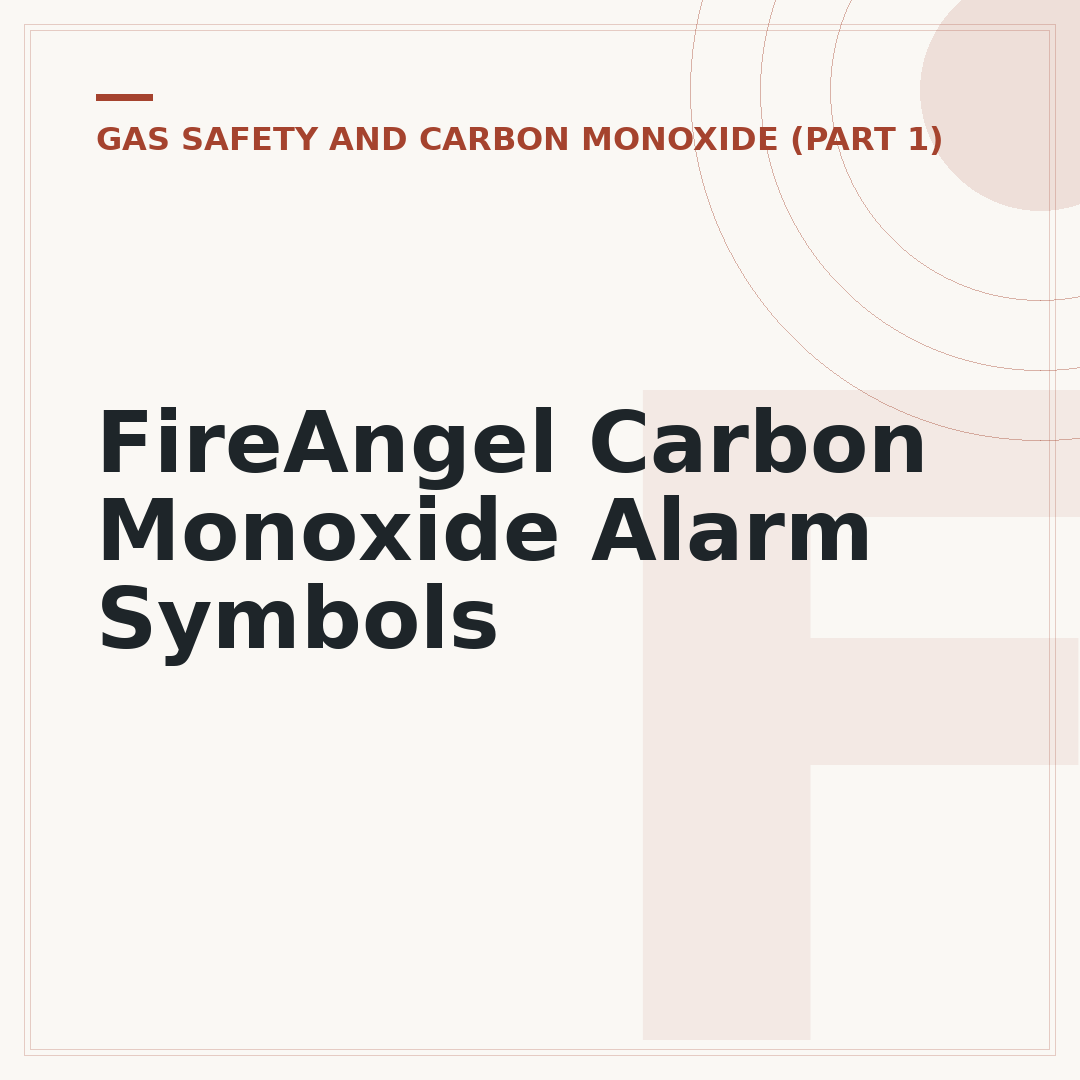 FireAngel Carbon Monoxide Alarm Symbols