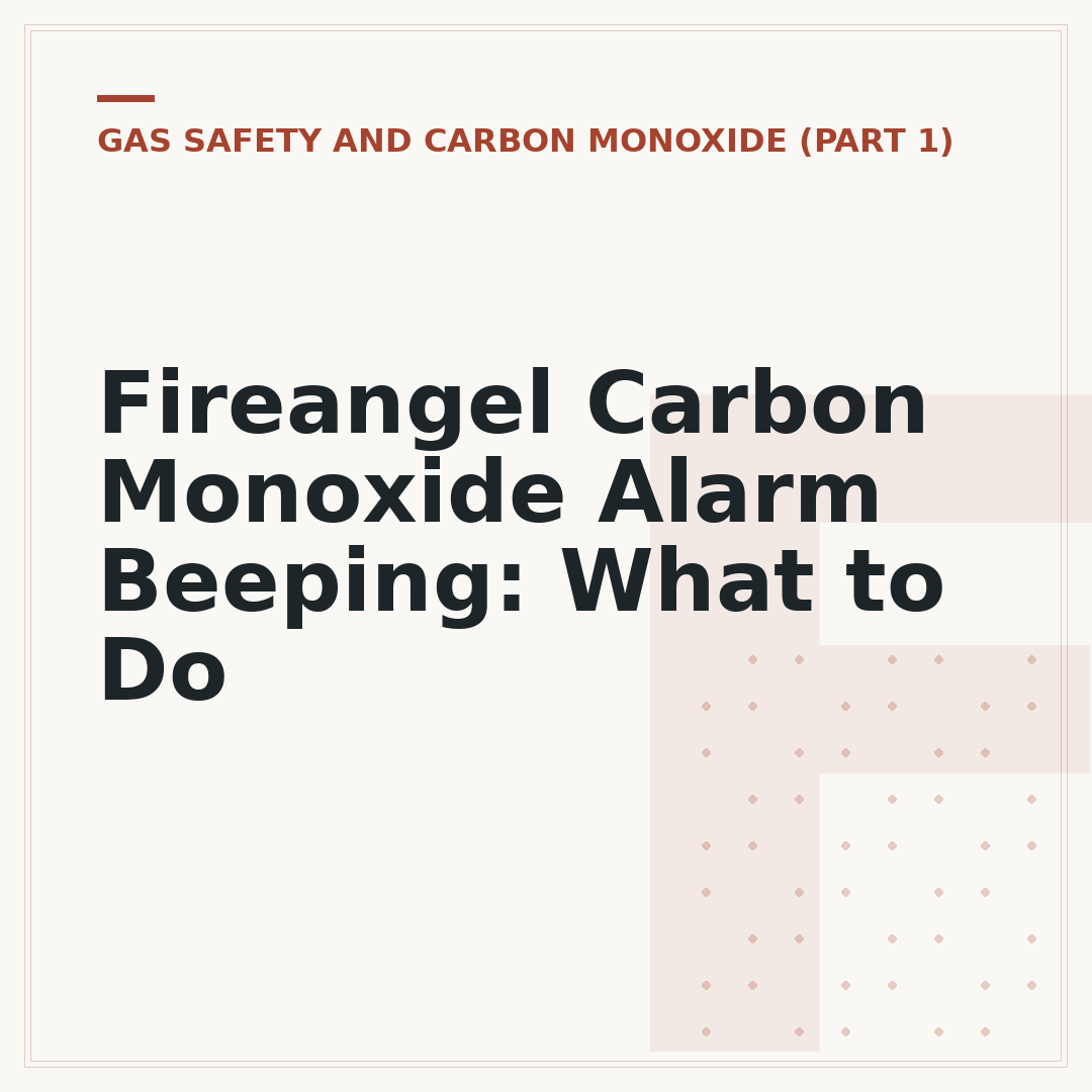 Fireangel Carbon Monoxide Alarm Beeping: What to Do