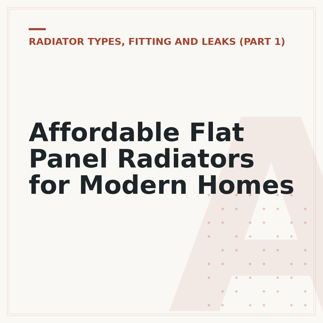 Affordable Flat Panel Radiators for Modern Homes