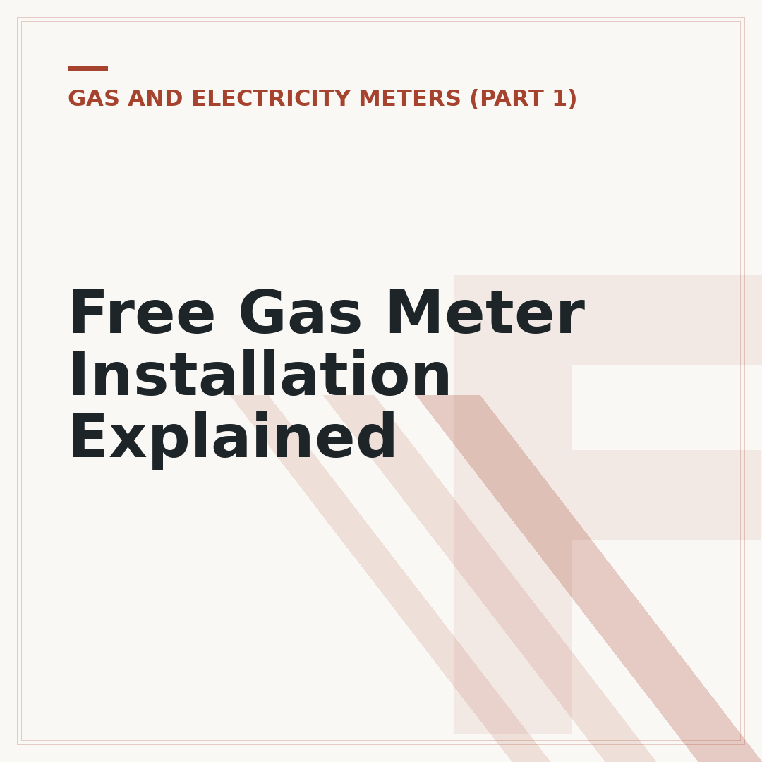 Free Gas Meter Installation Explained