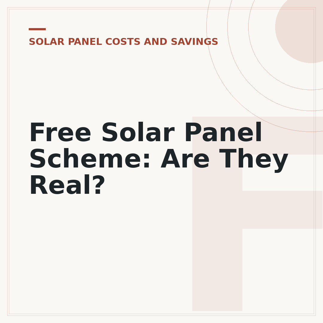 Free Solar Panel Scheme: Are They Real?