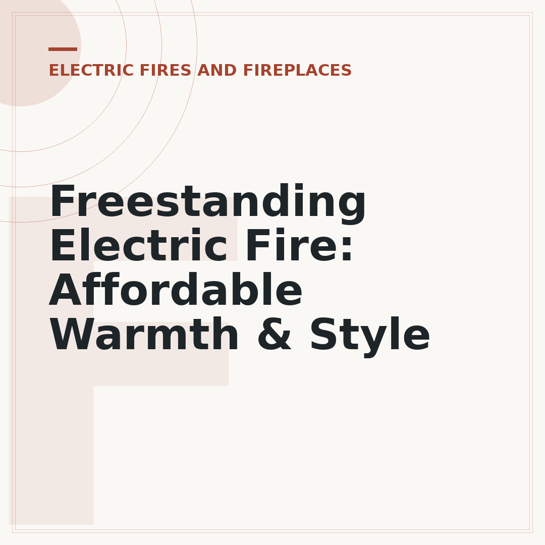 Freestanding Electric Fire: Affordable Warmth & Style