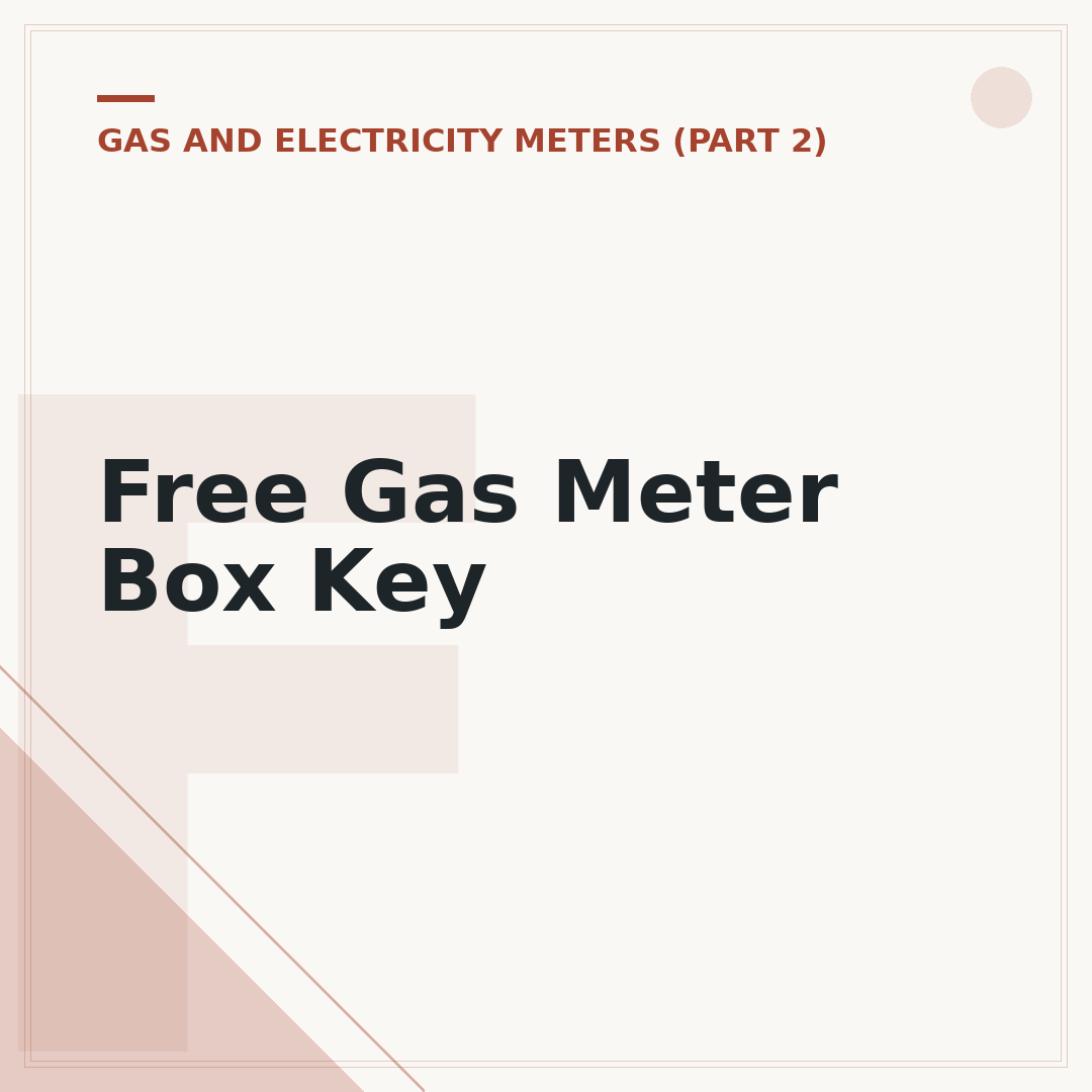 Free Gas Meter Box Key