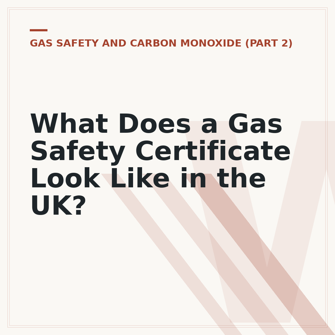 What Does a Gas Safety Certificate Look Like in the UK?