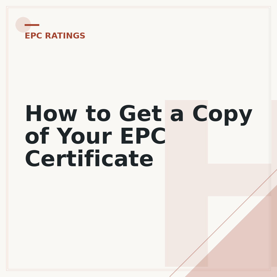 How to Get a Copy of Your EPC Certificate