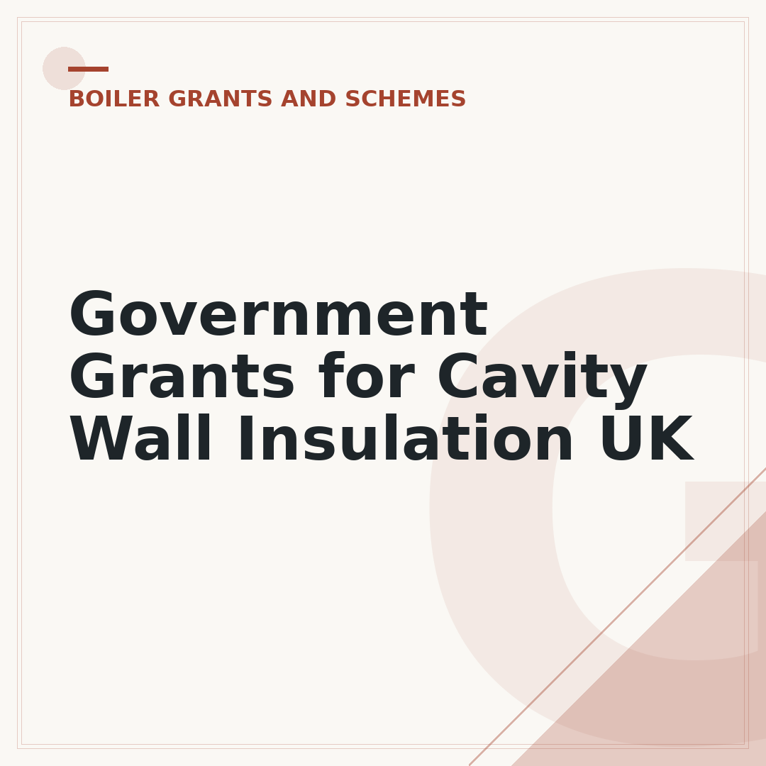 Government Grants for Cavity Wall Insulation UK