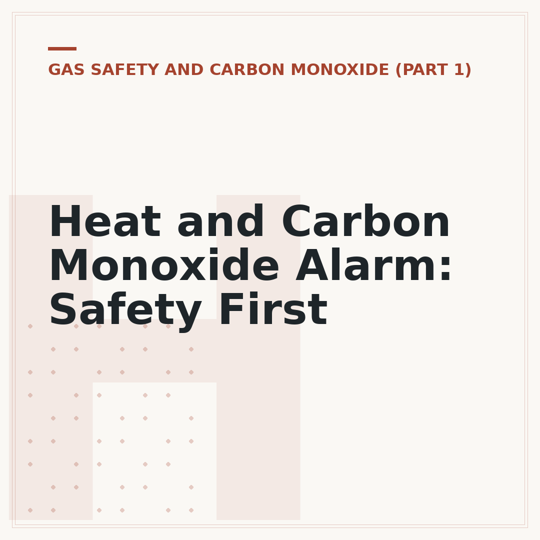 Heat and Carbon Monoxide Alarm: Safety First