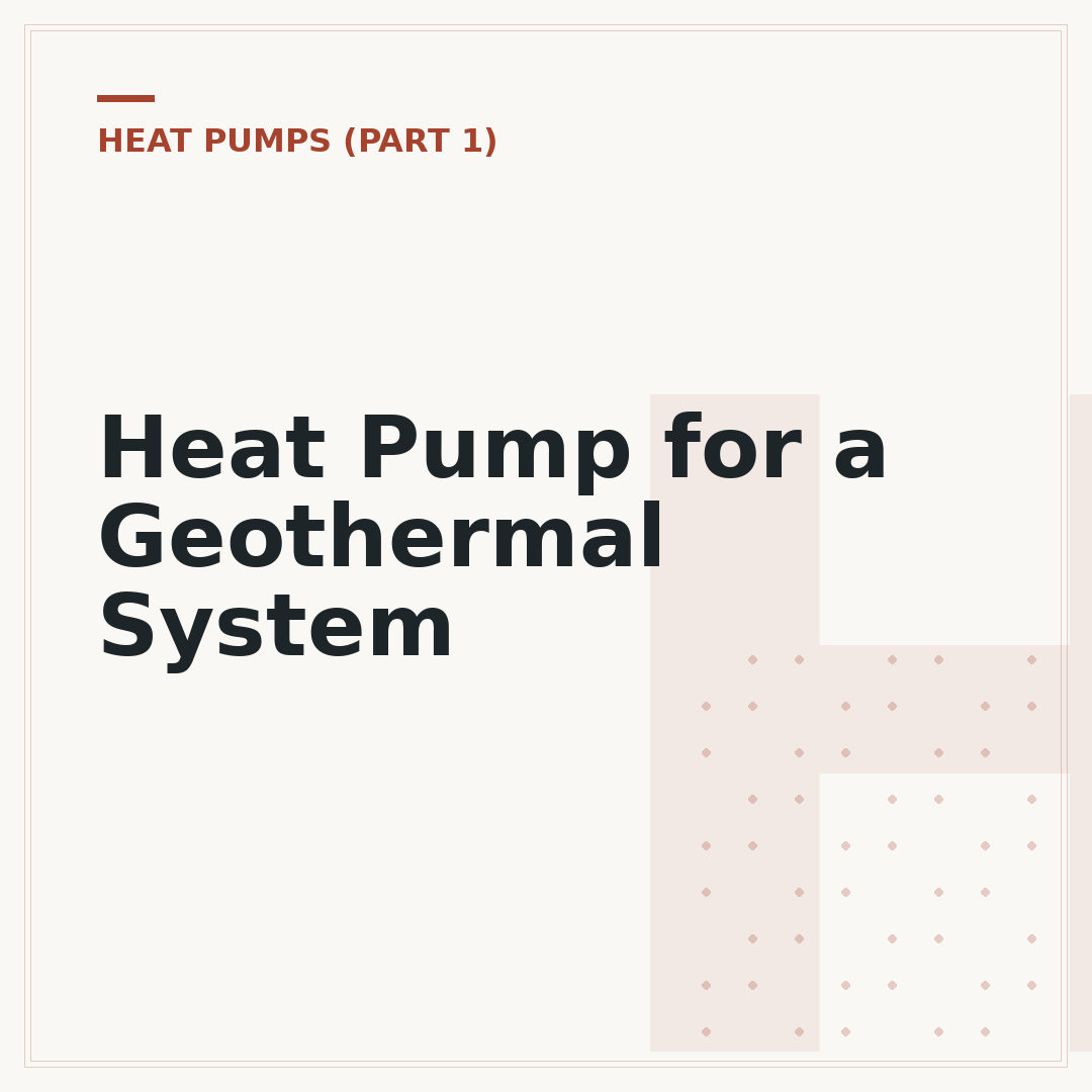 Heat Pump for a Geothermal System