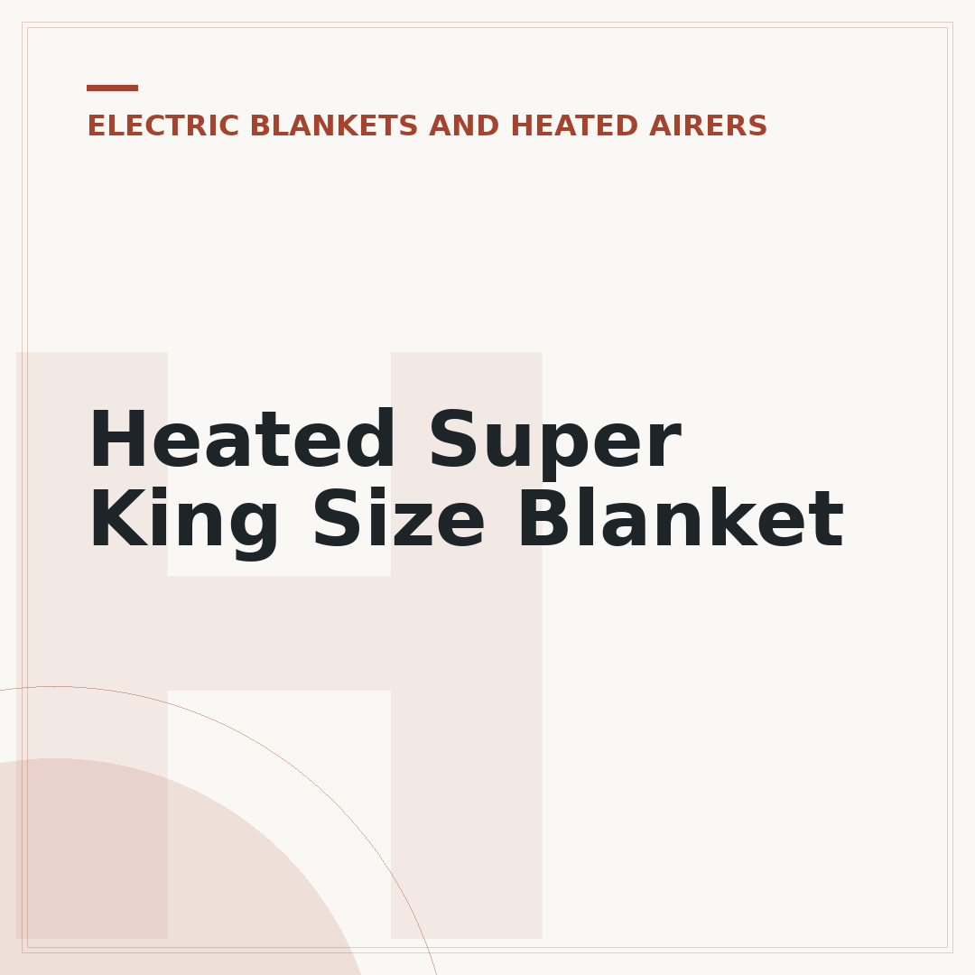 Heated Super King Size Blanket