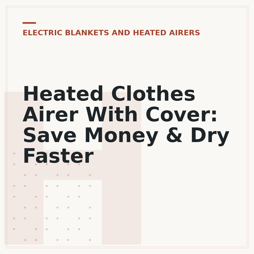 Heated Clothes Airer With Cover: Save Money & Dry Faster