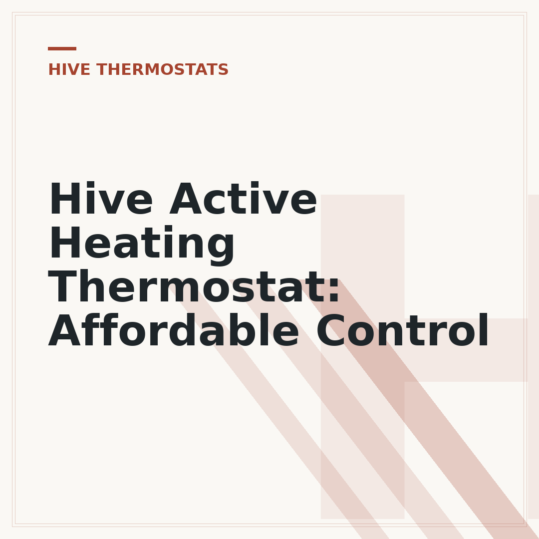 Hive Active Heating Thermostat: Affordable Control