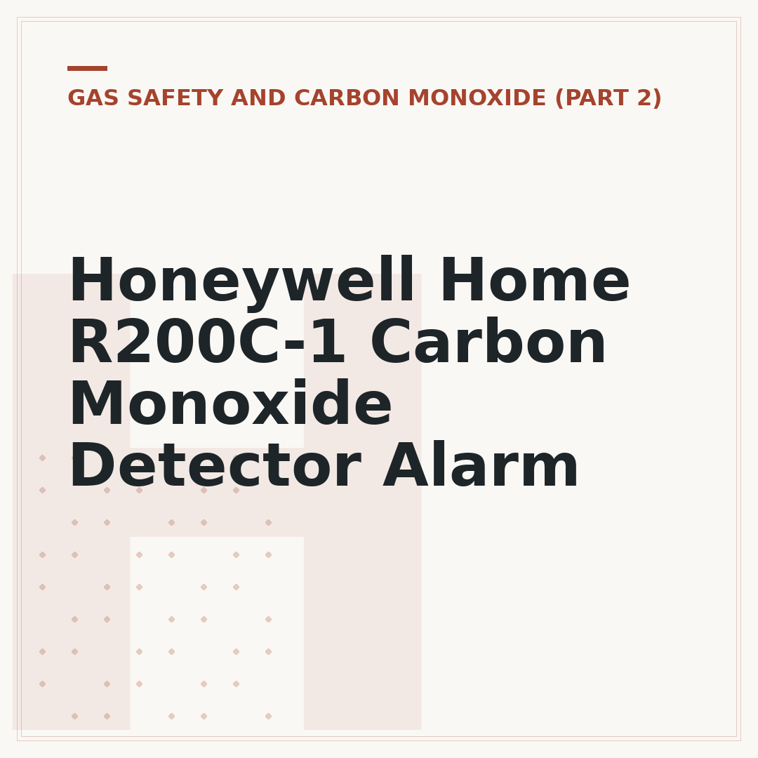 Honeywell Home R200C-1 Carbon Monoxide Detector Alarm