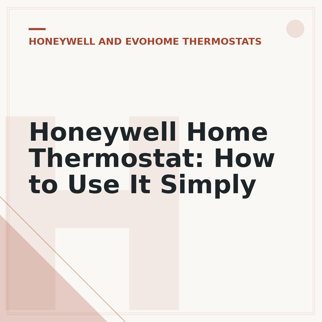 Honeywell Home Thermostat: How to Use It Simply