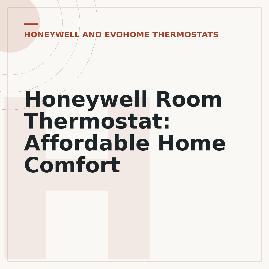 Honeywell Room Thermostat: Affordable Home Comfort