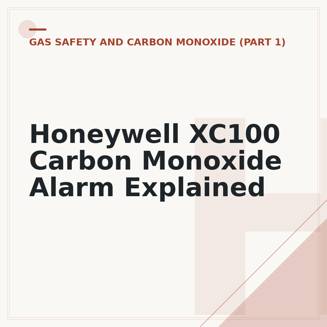 Honeywell XC100 Carbon Monoxide Alarm Explained