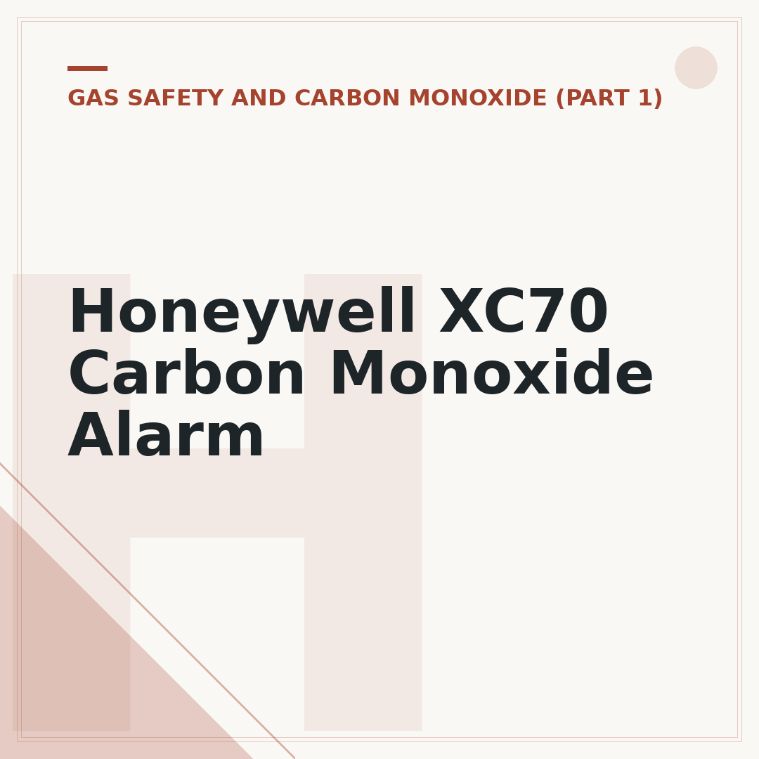 Honeywell XC70 Carbon Monoxide Alarm