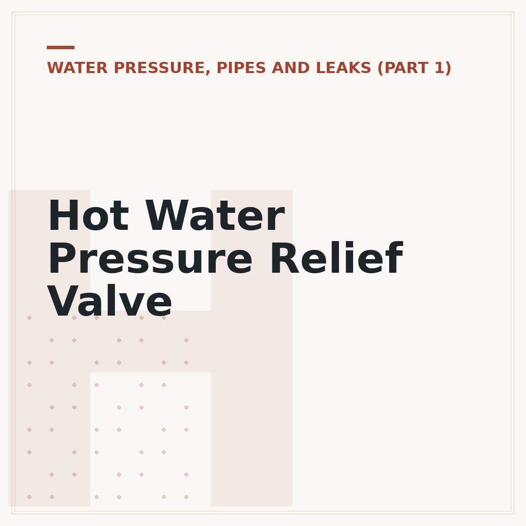Hot Water Pressure Relief Valve