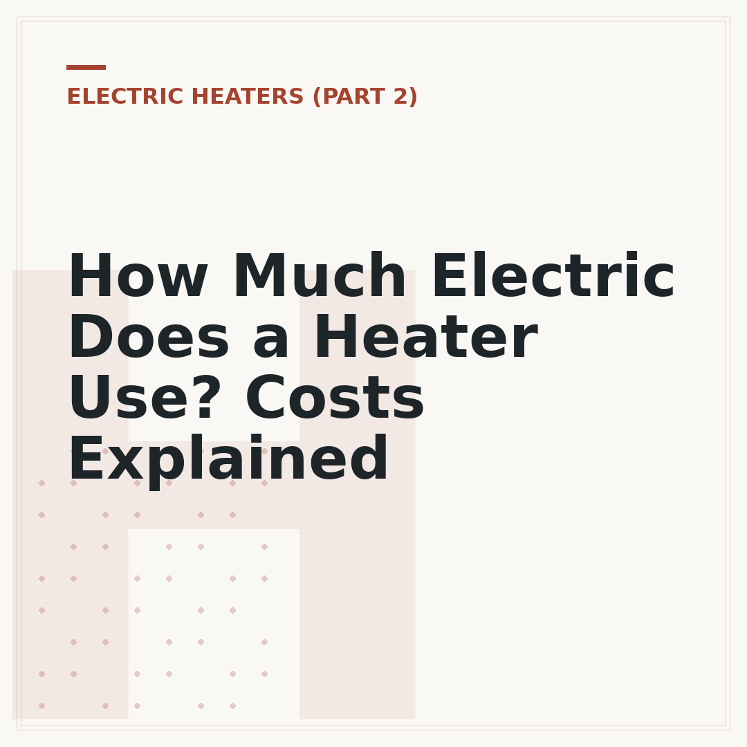 How Much Electric Does a Heater Use? Costs Explained