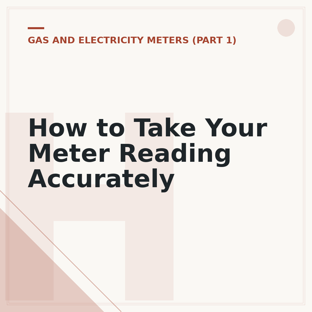How to Take Your Meter Reading Accurately