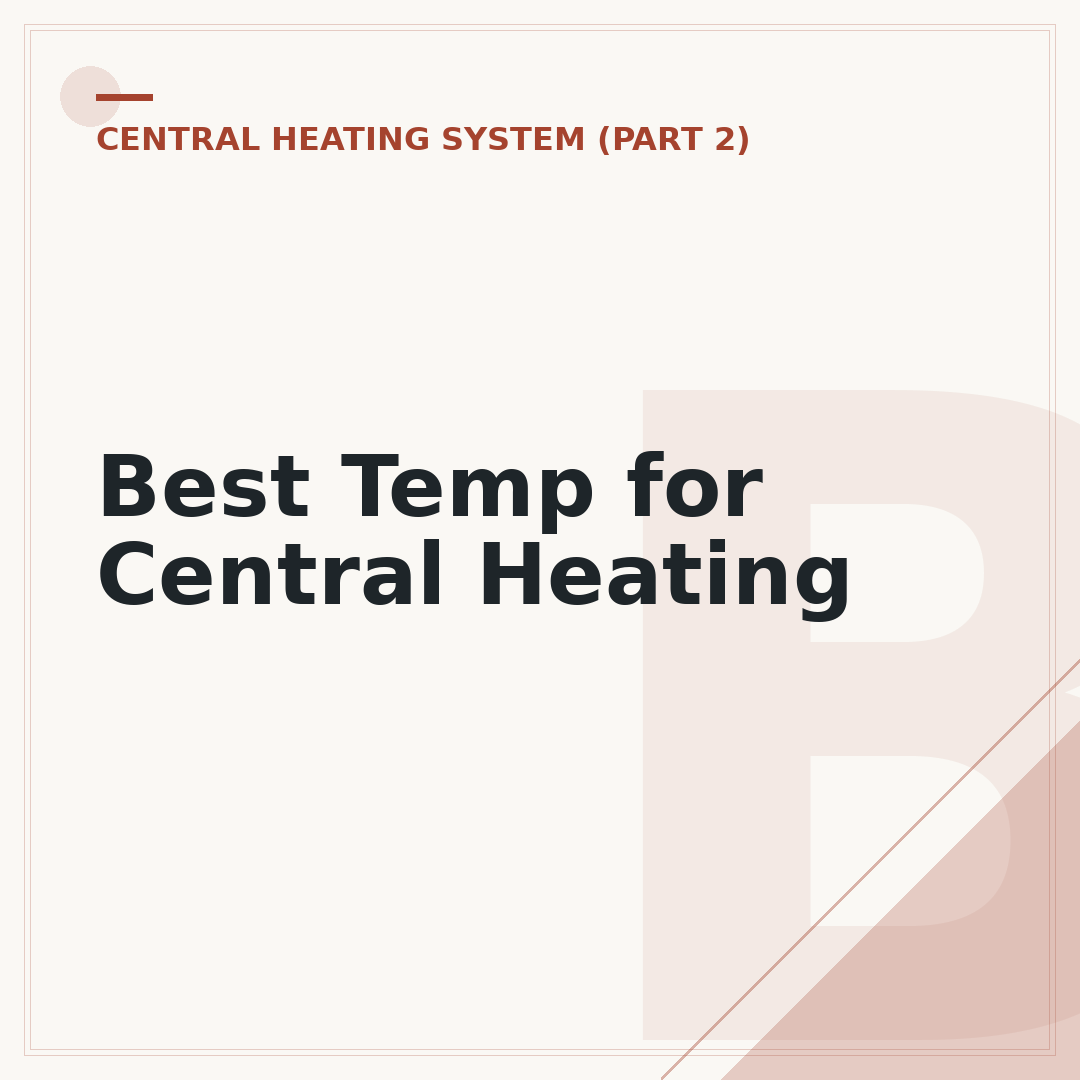 Best Temp for Central Heating