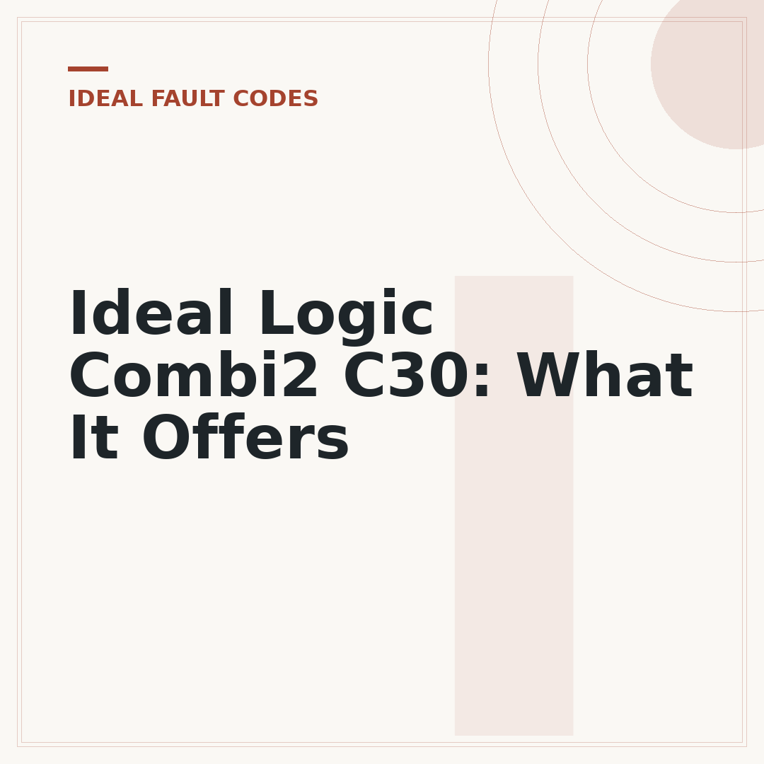 Ideal Logic Combi2 C30: What It Offers