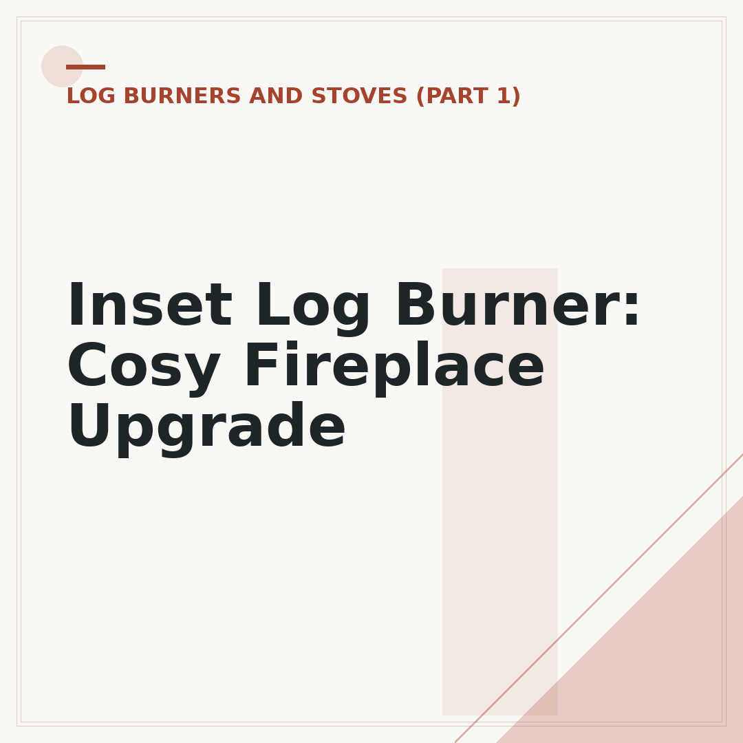 Inset Log Burner: Cosy Fireplace Upgrade