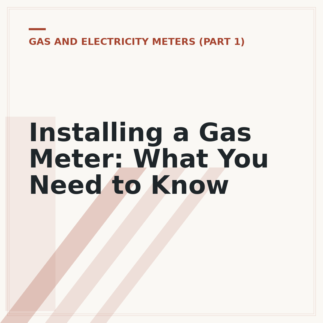 Installing a Gas Meter: What You Need to Know
