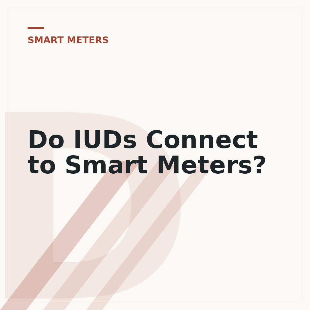Do IUDs Connect to Smart Meters?