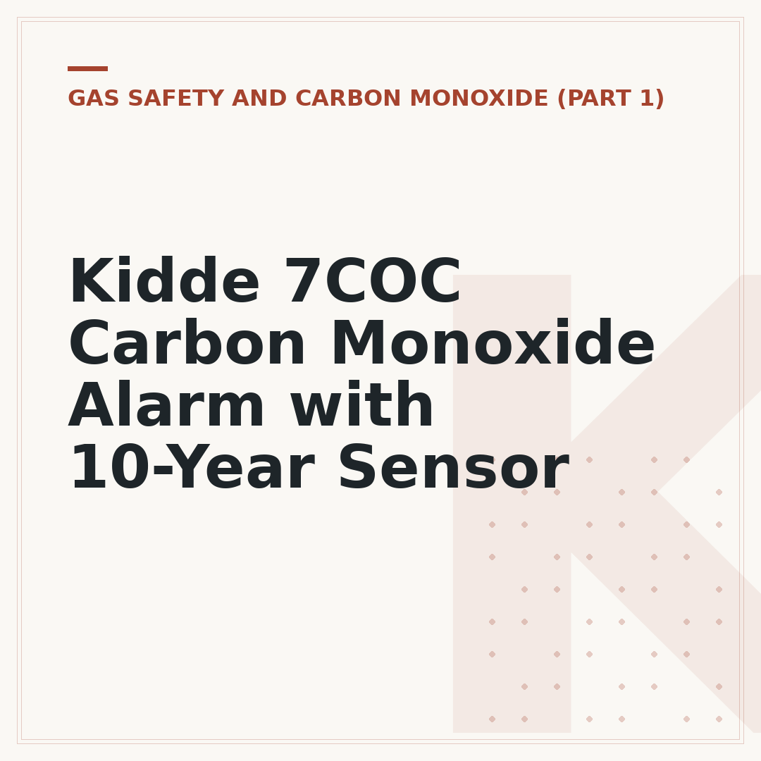 Kidde 7COC Carbon Monoxide Alarm with 10-Year Sensor