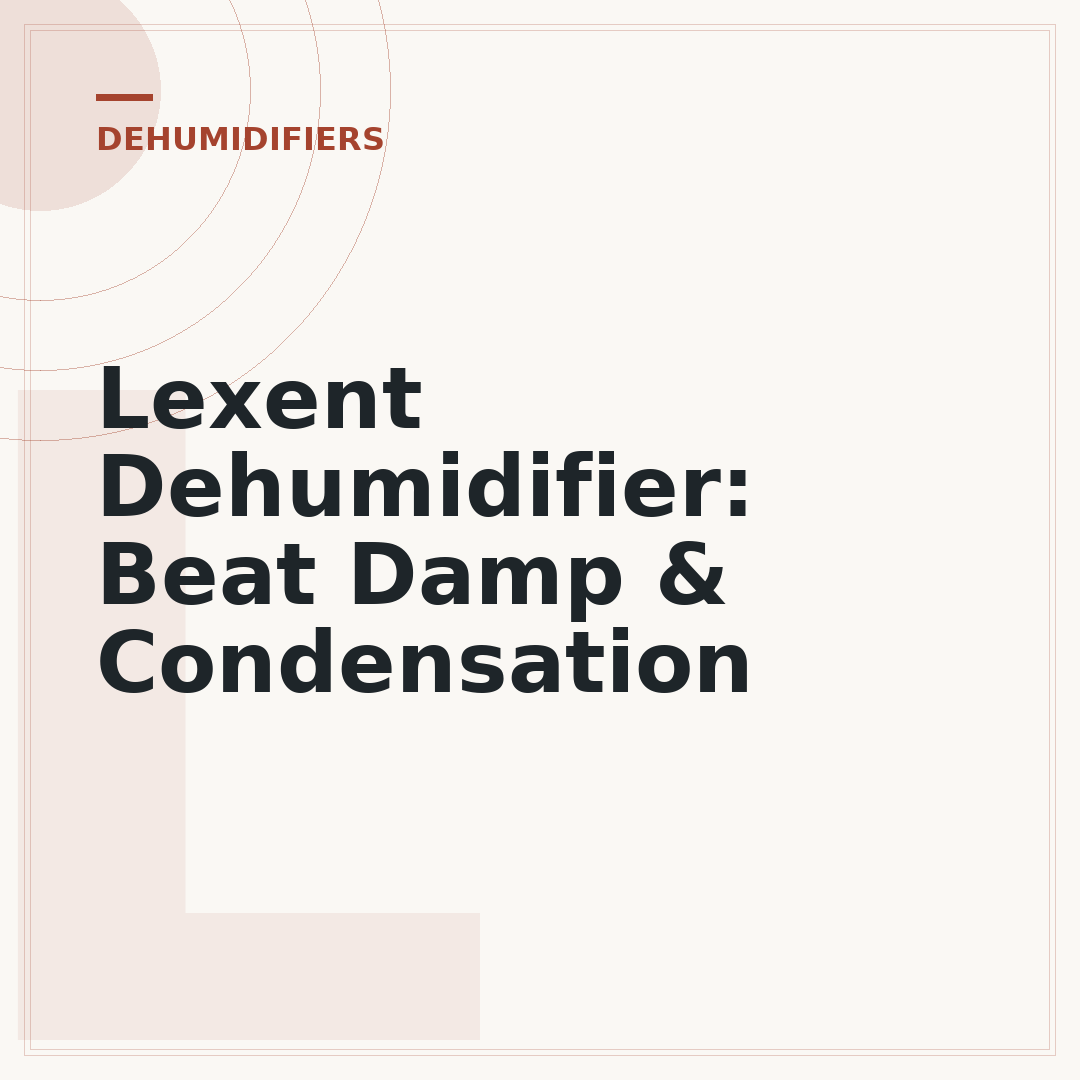Lexent Dehumidifier: Beat Damp & Condensation