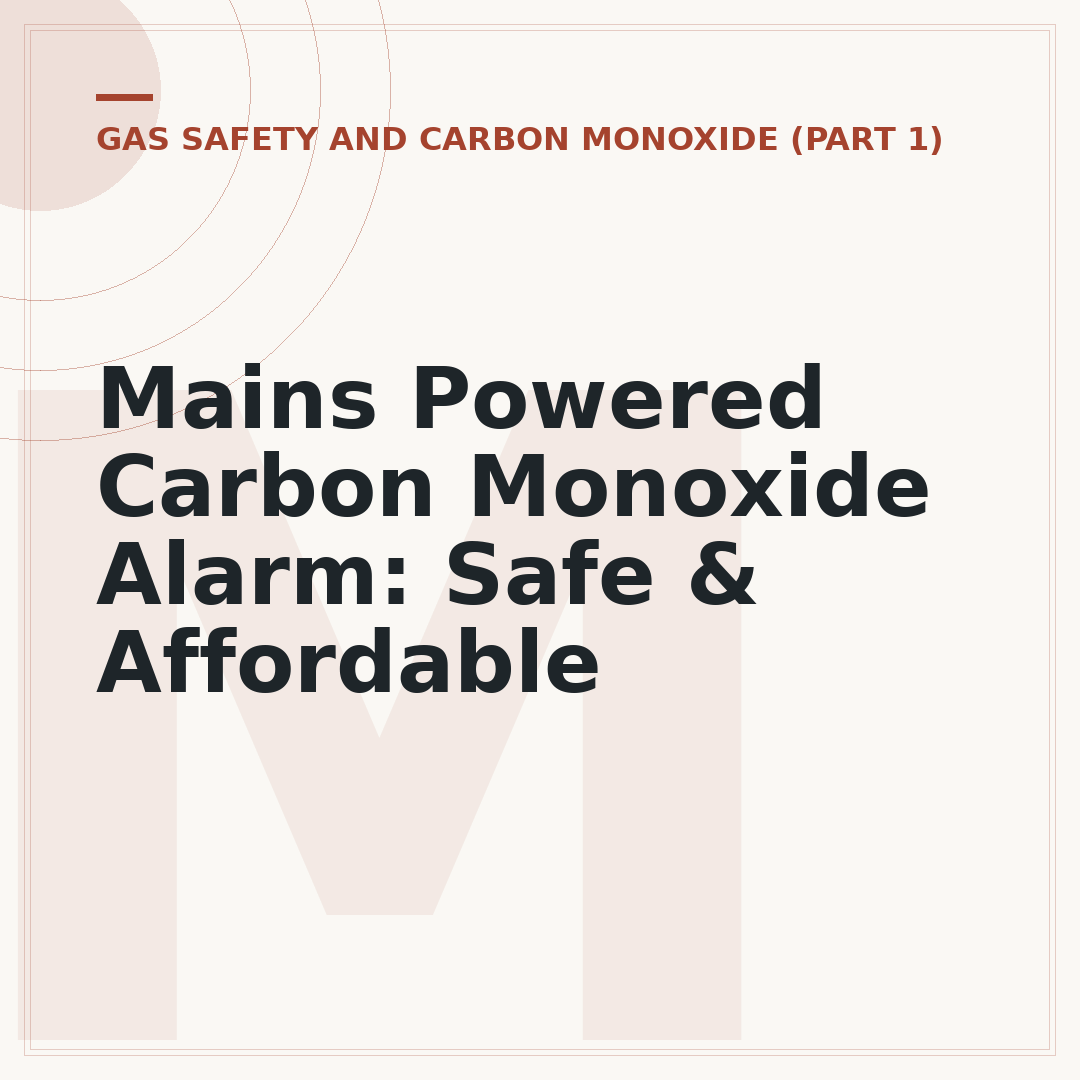 Mains Powered Carbon Monoxide Alarm: Safe & Affordable