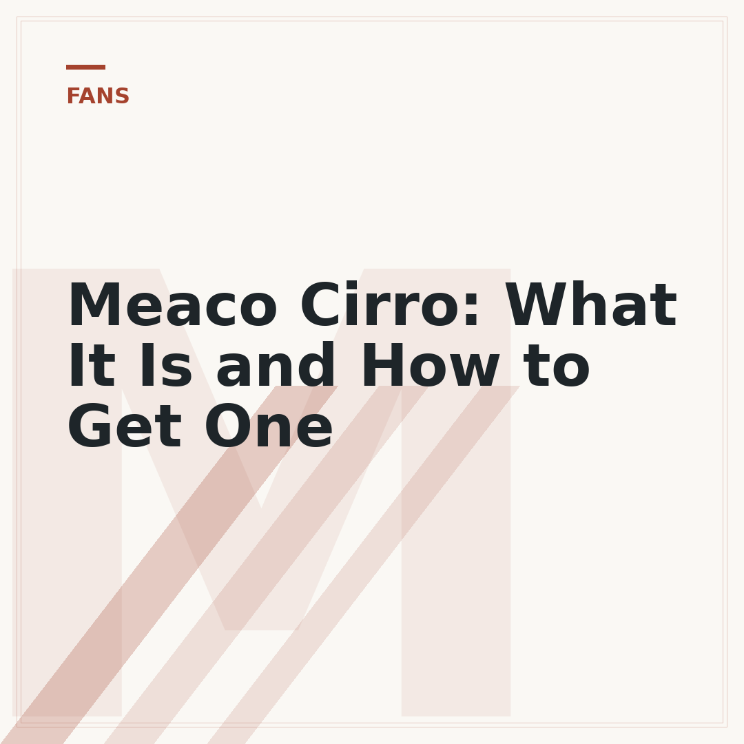 Meaco Cirro: What It Is and How to Get One