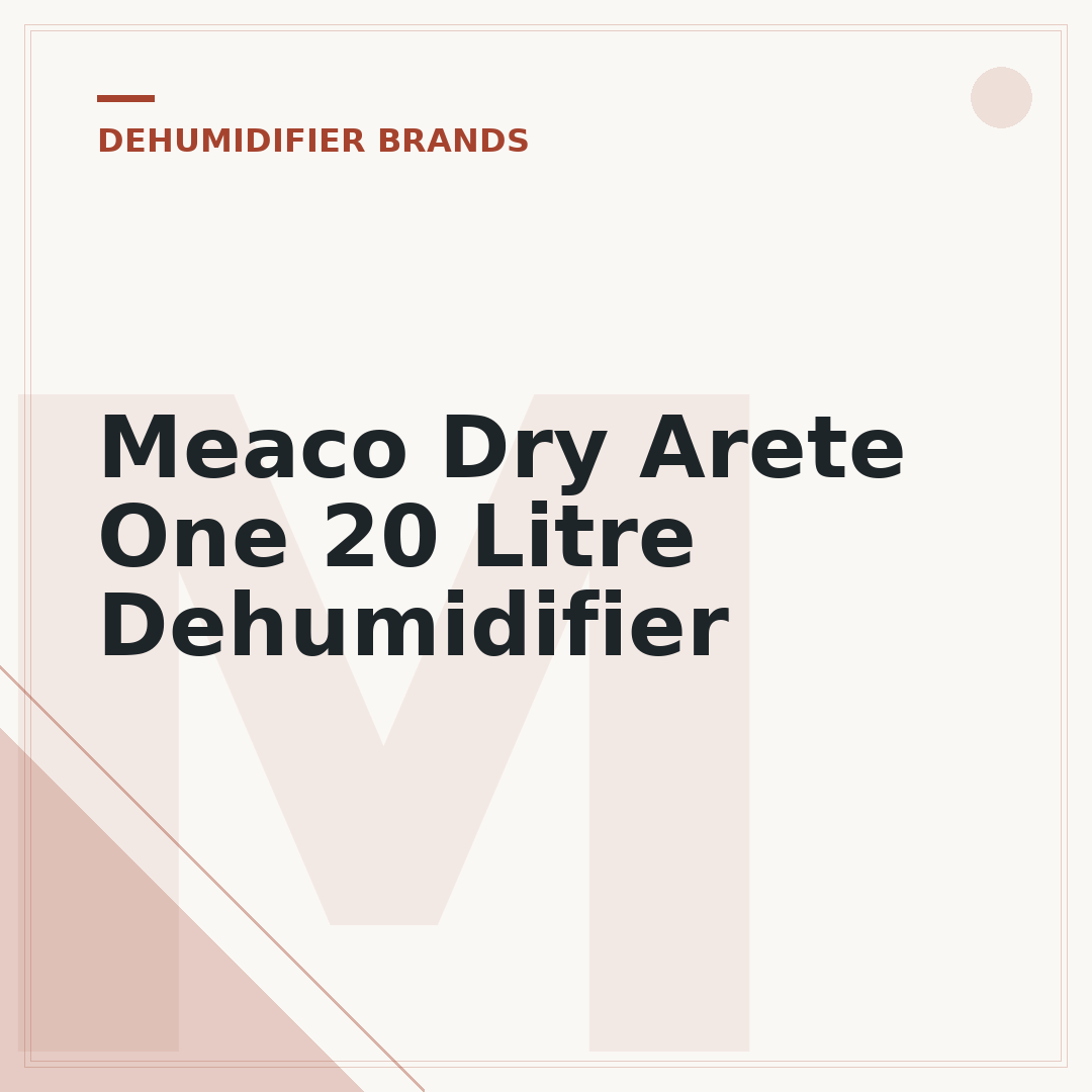 Meaco Dry Arete One 20 Litre Dehumidifier
