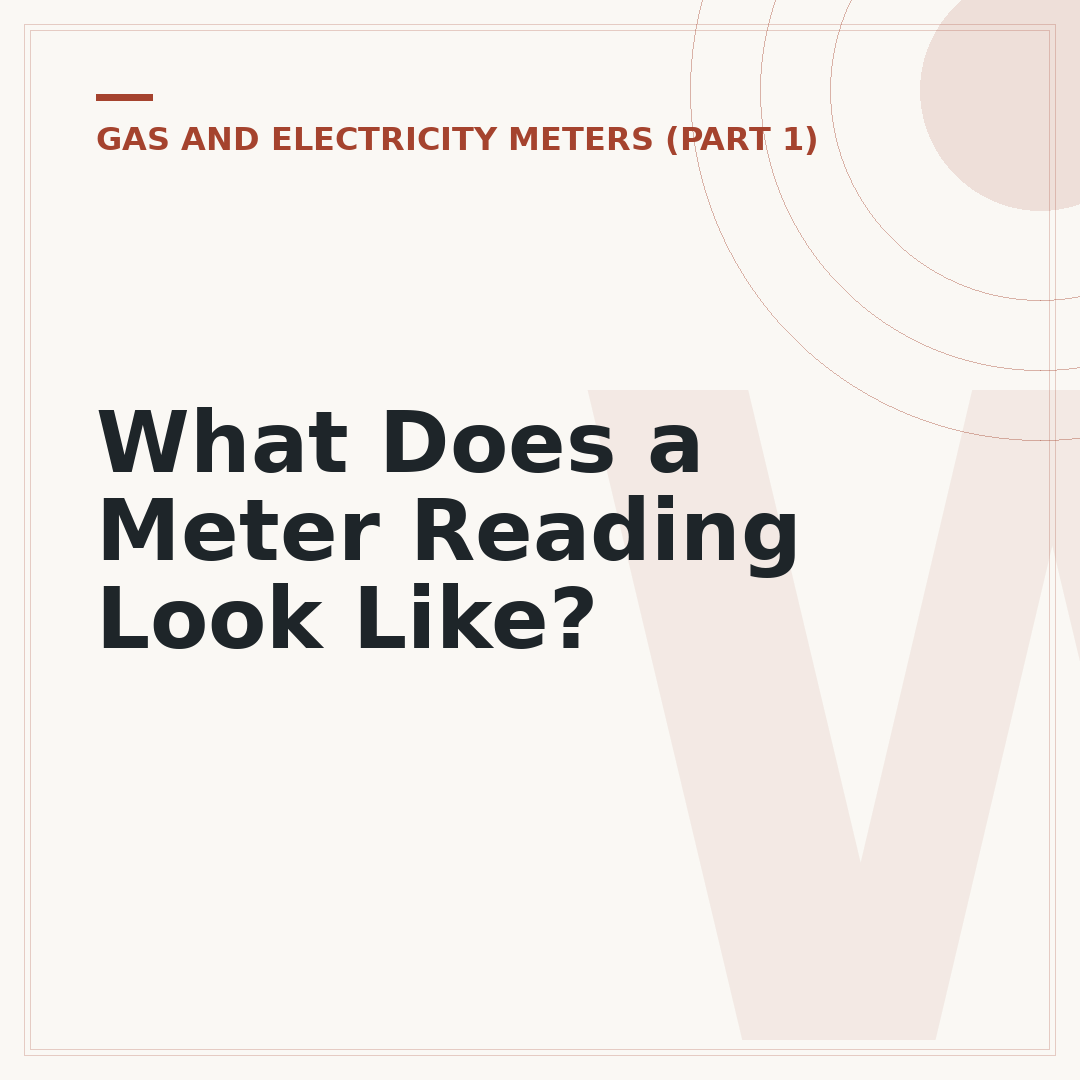 What Does a Meter Reading Look Like?